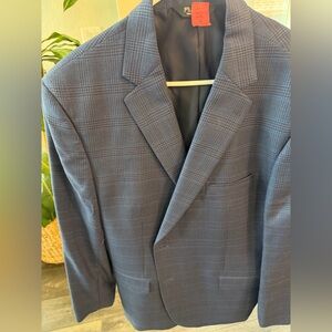 Jos. A. Bank Navy Plaid Sport Coat